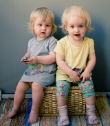 Vera and Elsa enjoying Swedish mid summer, here relaxing on their favourite balcony|707